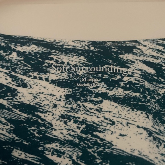 Soft Surroundings Joanna Abstract Print Ruched Wrap Maxi Dress - Picture 7 of 8